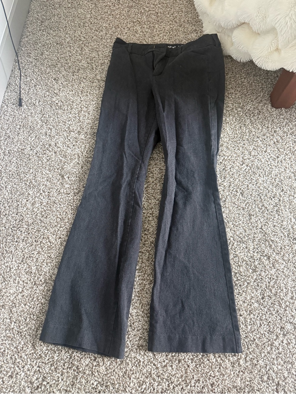 Old Navy Black Men's Dress Pants - Flare Leg